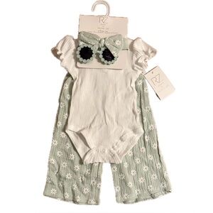 Rachel Zoe Baby Girl 4 Piece Outfit Set
